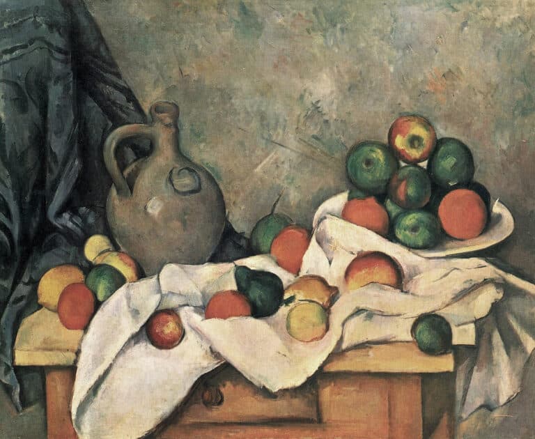 Rideau, Cruchon et Compotier – Paul Cézanne Paul Cézanne