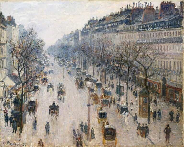 Boulevard Montmartre un matin d’hiver – Camille Pissarro Camille Pissarro