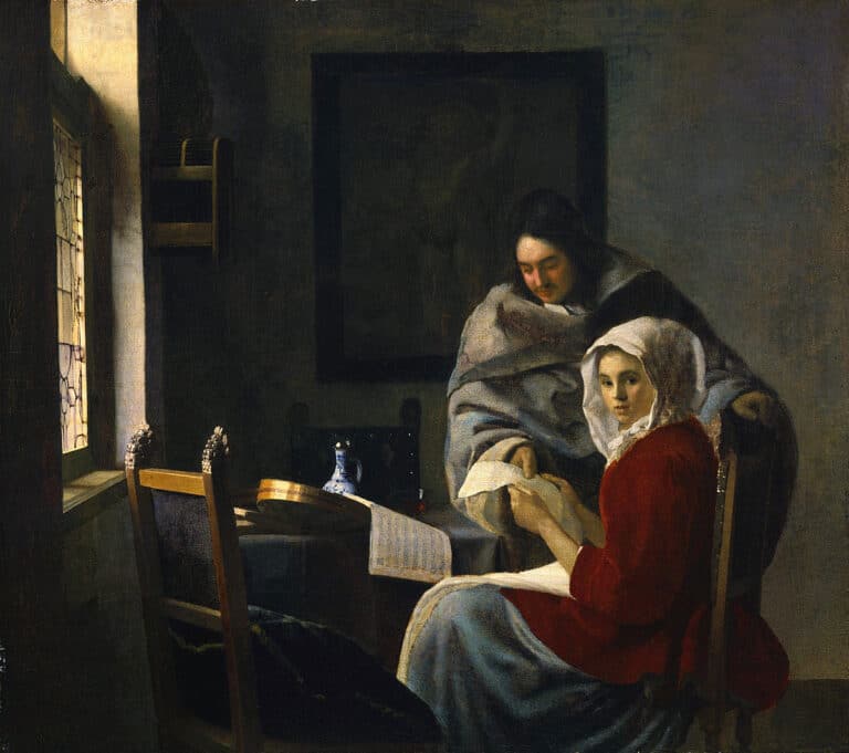 La Leçon de musique interrompue – Johannes Vermeer Johannes Vermeer