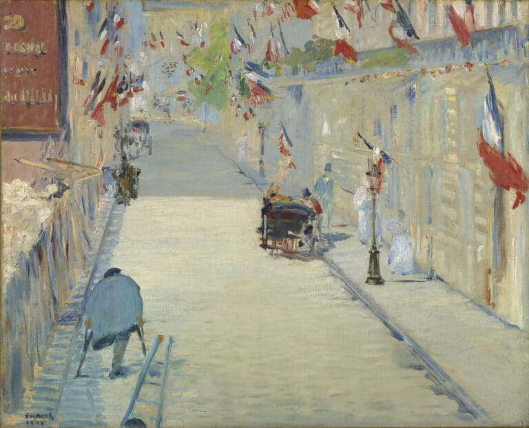 La Rue Mosnier aux drapeaux – Edouard Manet Édouard Manet