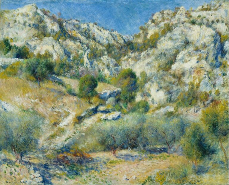 Falaises rocheuses à l’Estaque – Pierre-Auguste Renoir Pierre-Auguste Renoir