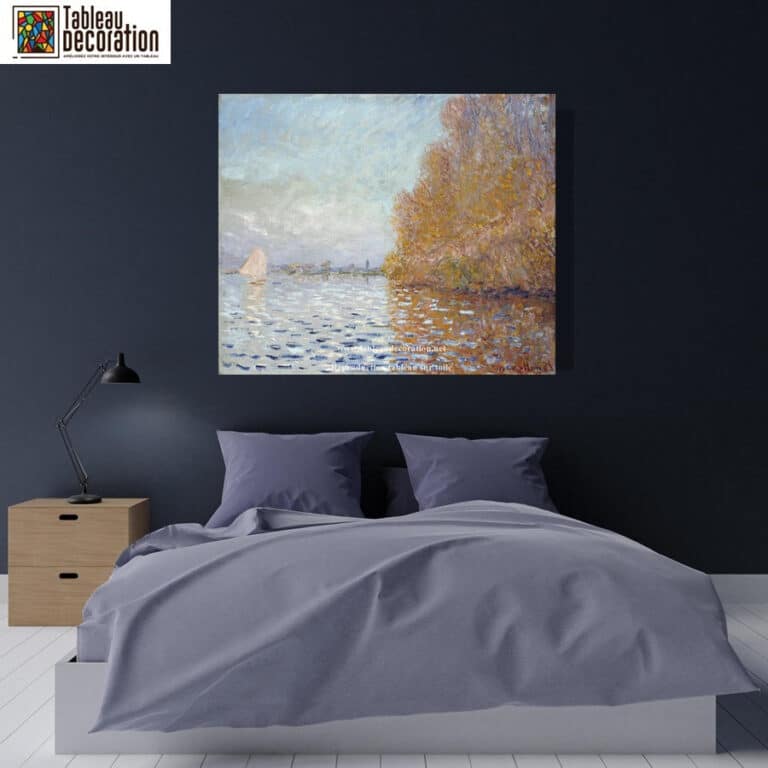 Le Bassin d’Argenteuil avec un Voilier – Tableau Monet Claude Monet 2