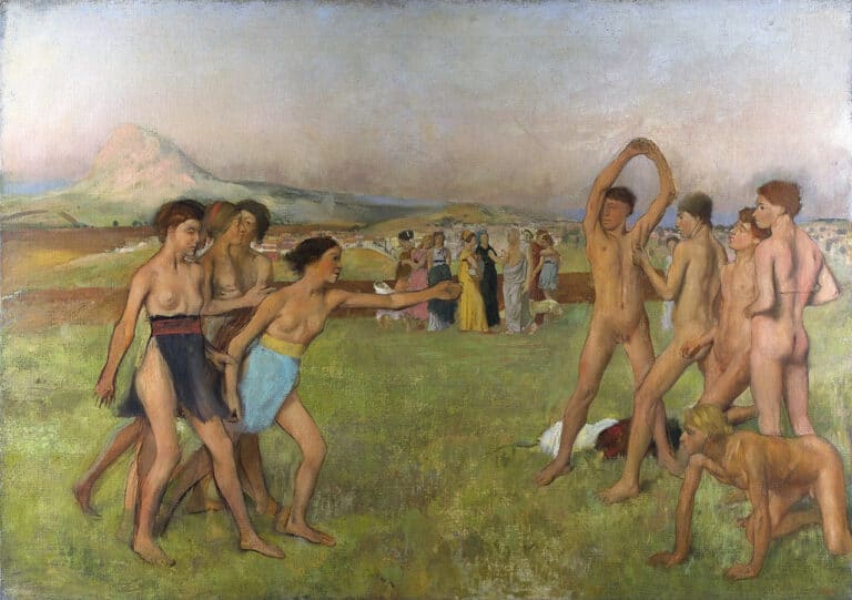 Jeunes Spartiates s’exerçants à la lutte – Edgar Degas Edgar Degas