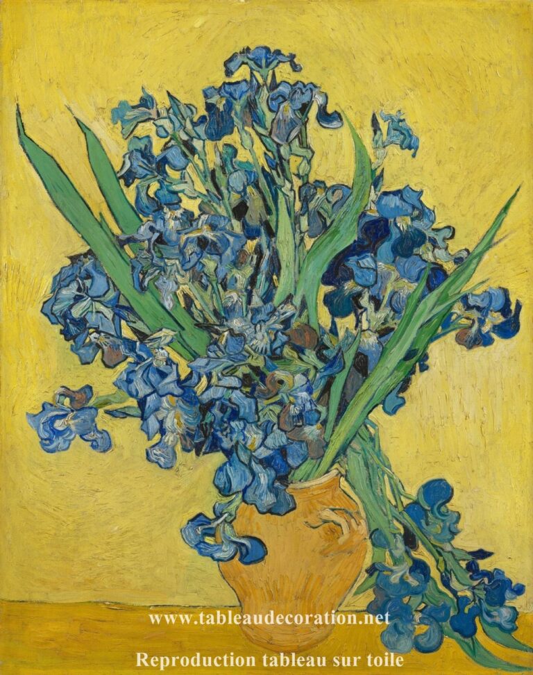 Les Iris jaunes (Vase aux iris) – Van Gogh Tableaux Populaires