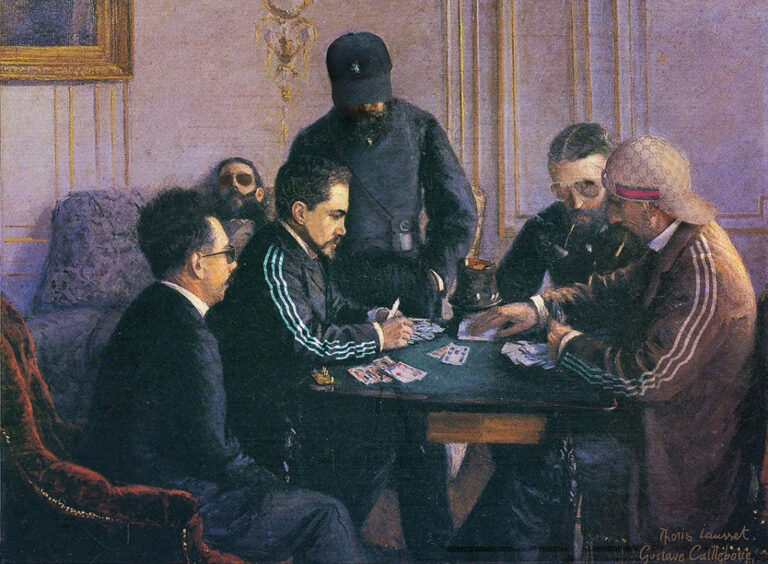 La Partie de bésigue – Caillebotte Gustave Caillebotte