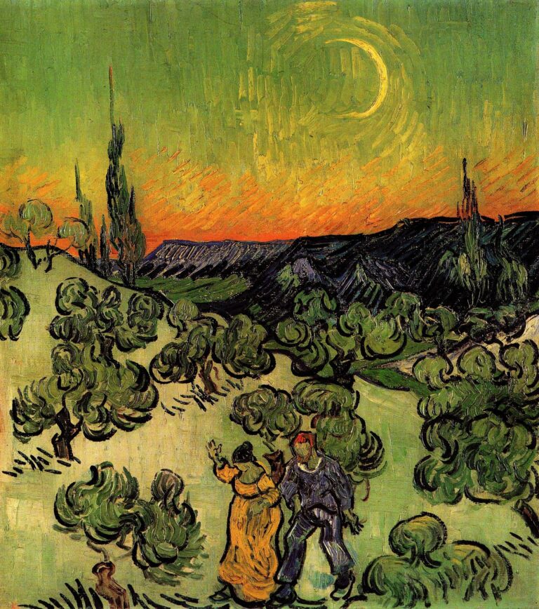 Passage à la lumière de lune – Van Gogh Vincent Van Gogh