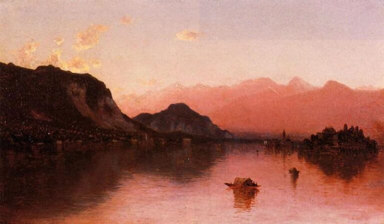 Isola Bella, Lac Majeur, en esquisse – Sanford Robinson Gifford Sanford Robinson Gifford