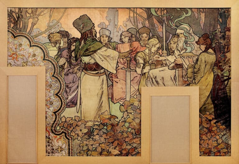 Peinture murale L’Exposition Universelle de 1900 – Mucha Alphonse Mucha