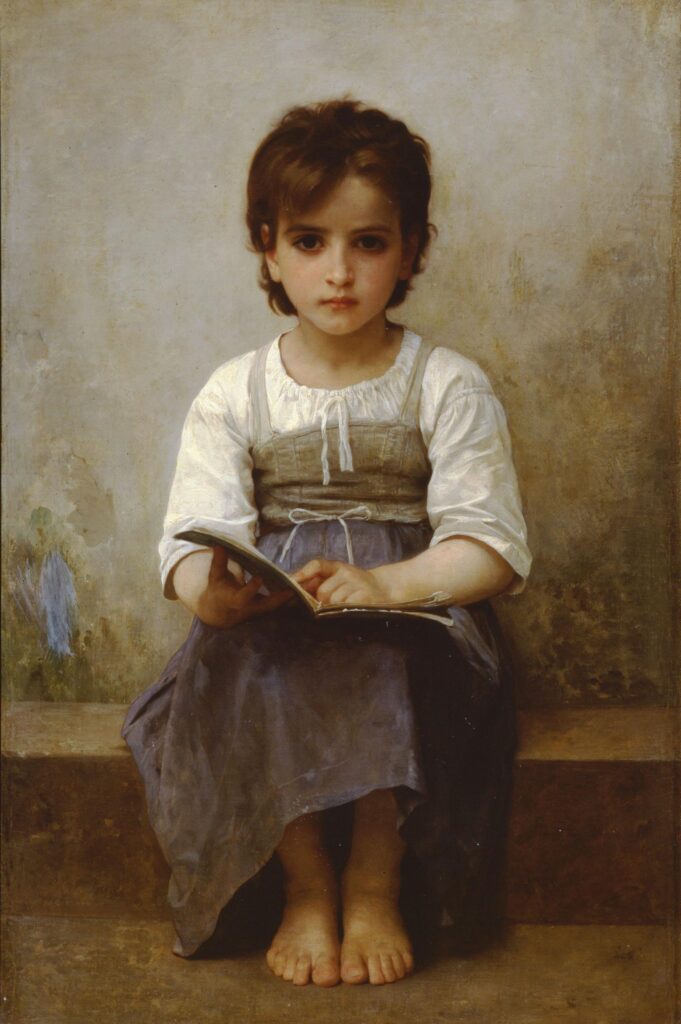 La dure leçon – William Bouguereau William Bouguereau