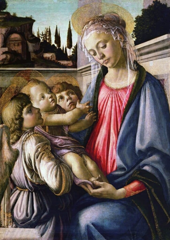 Madone avec un enfant et un ange – Sandro Botticelli Sandro Botticelli