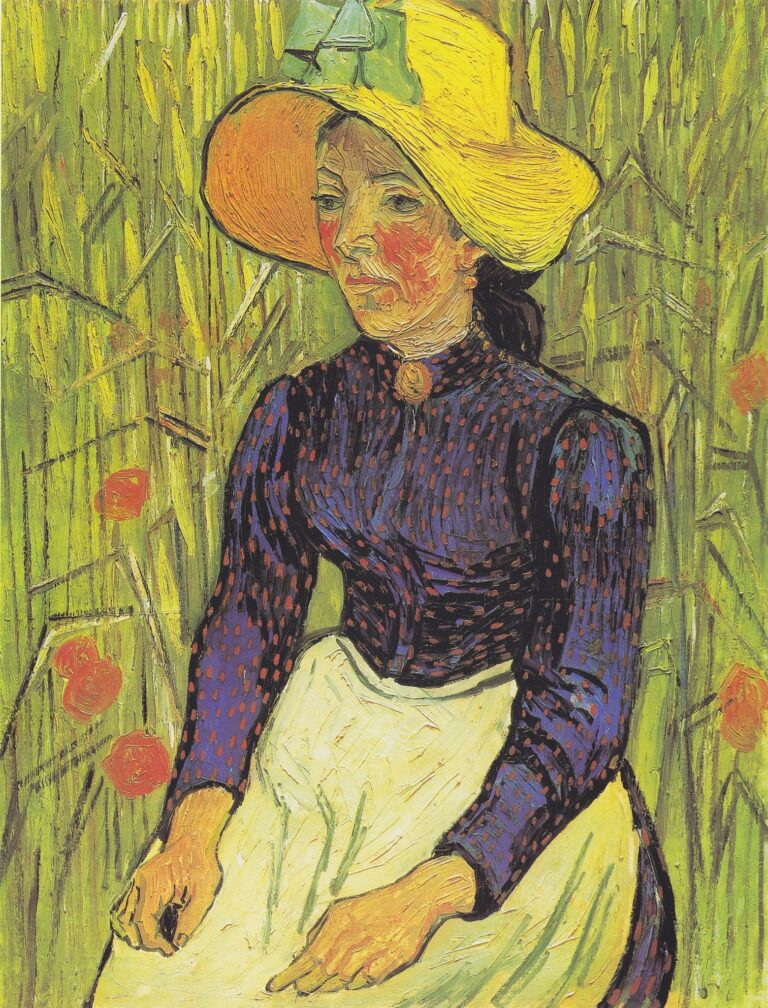 Portrait d’une jeune paysane – Van Gogh Vincent Van Gogh