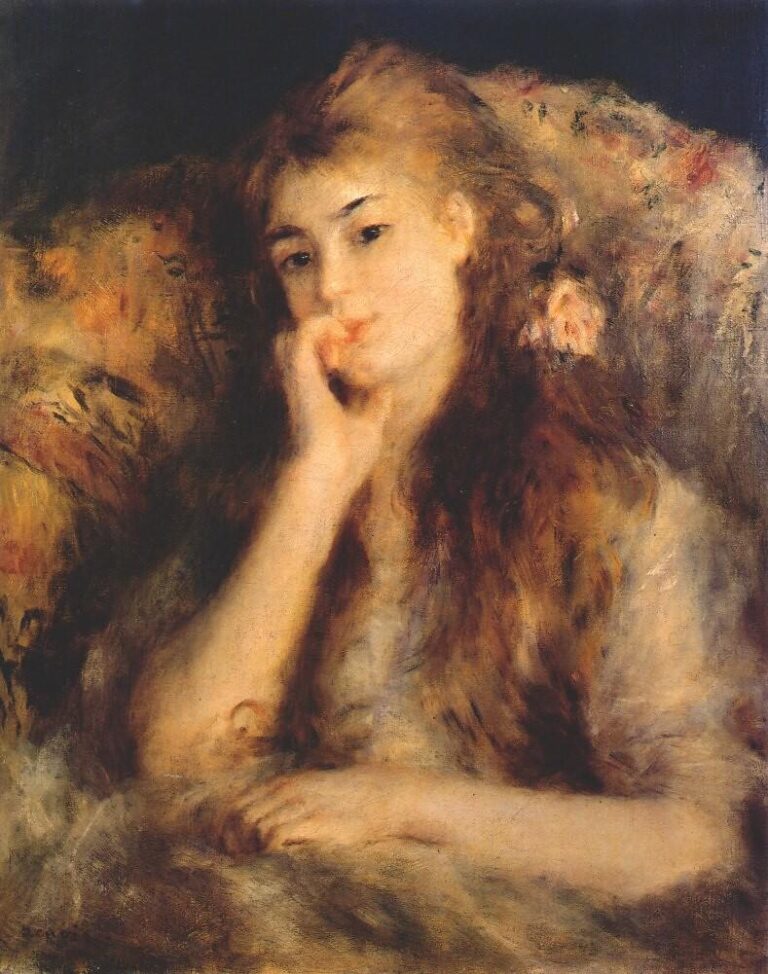 Portrait d’une jeune fille 1878 – Pierre-Auguste Renoir Pierre-Auguste Renoir