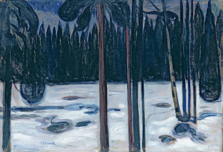 Paysage d’hiver, 1910 – Edvard Munch Edvard Munch