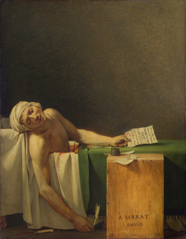 La mort de Marat – Jacques-Louis David Jacques-Louis David