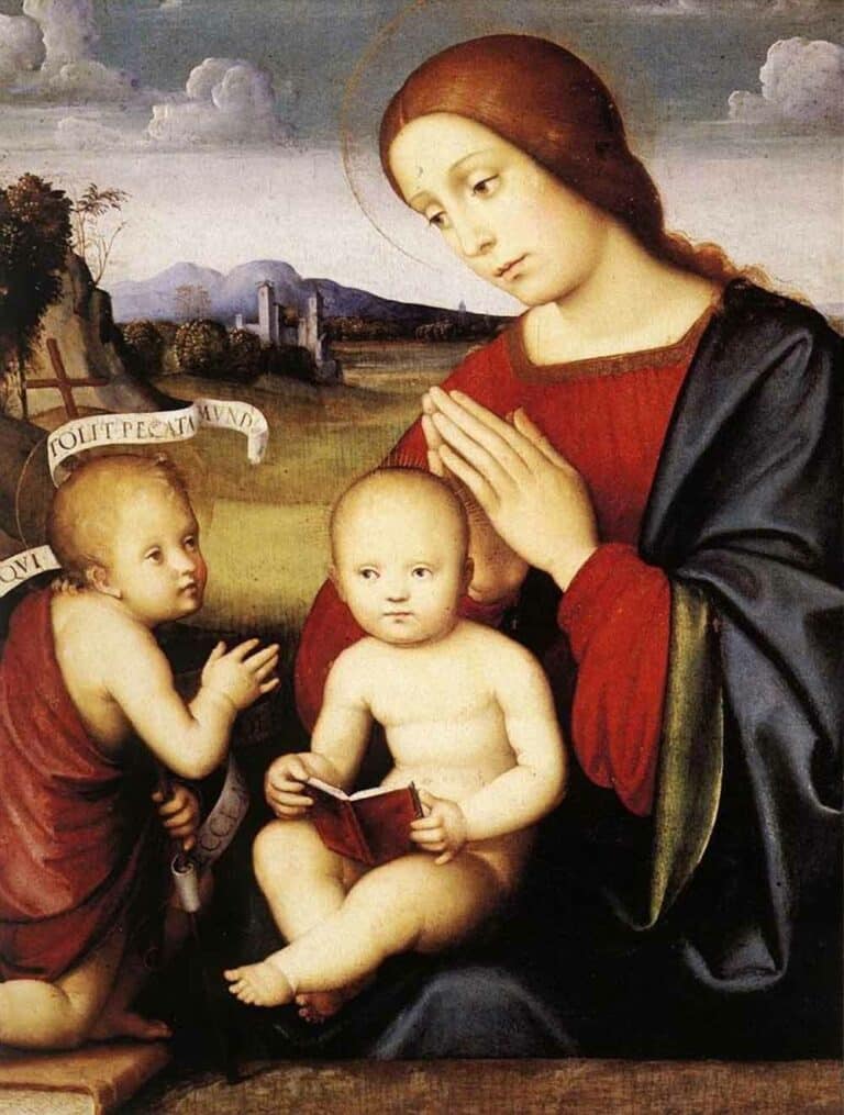 Madone et enfant avec l’enfant saint Jean Baptiste – Léonard de Vinci Léonard de Vinci