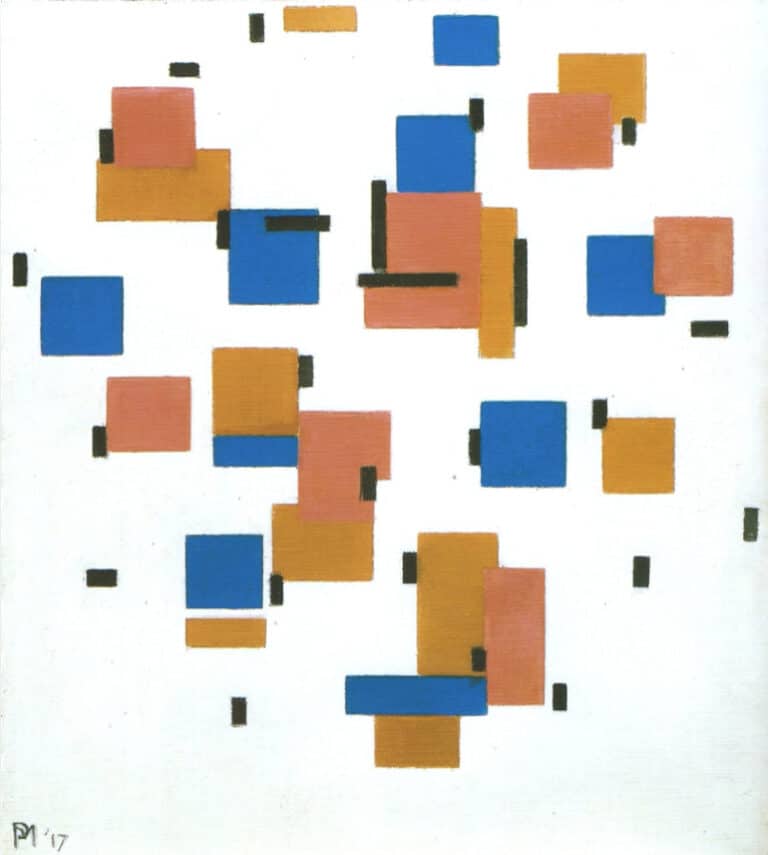 Composition en couleur B – Mondrian Piet Mondrian