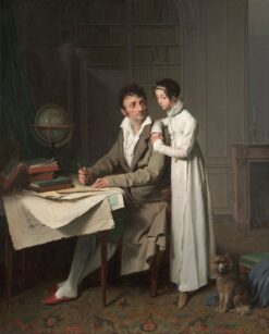La leçon de géographie (Portrait de Monsieur Gaudry et de sa fille) – Louis Boilly Louis Boilly