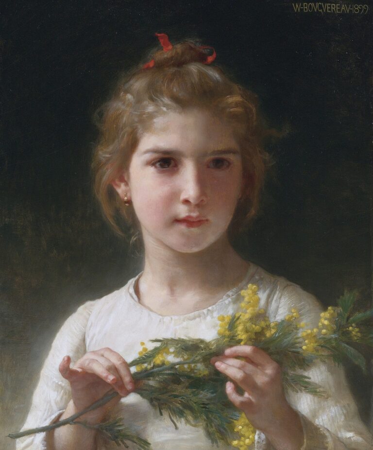 Mimosa – William Bouguereau William Bouguereau