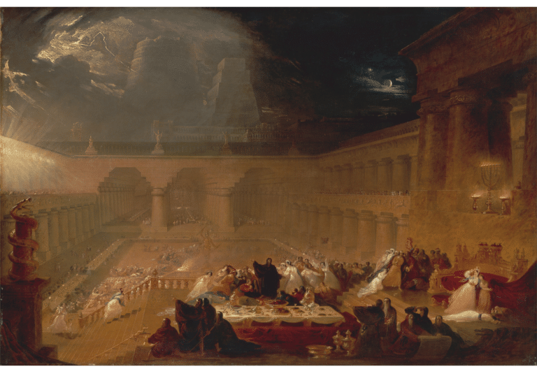 Le festin de Belshazzar – John Martin John Martin