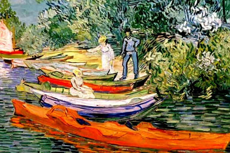 À la rive de l’Oise à Auvers – Van Gogh Vincent Van Gogh