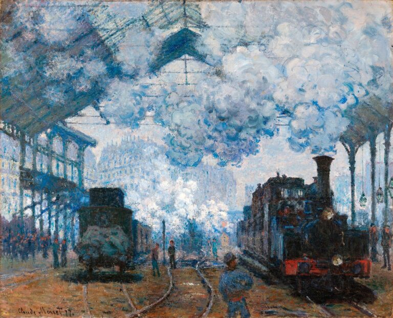 La Gare Saint-Lazare, arrivée d’un train – Claude Monet Claude Monet