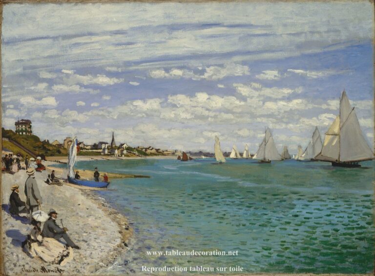 Régates à Sainte-Adresse – Tableau Monet Claude Monet
