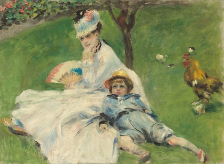 Madame Monet avec son fils Jean 1874 – Pierre-Auguste Renoir Pierre-Auguste Renoir