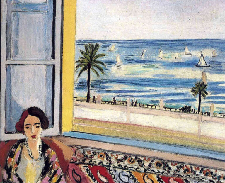 Femme assise, le dos tourné vers la fenêtre ouverte – Matisse Henri Matisse