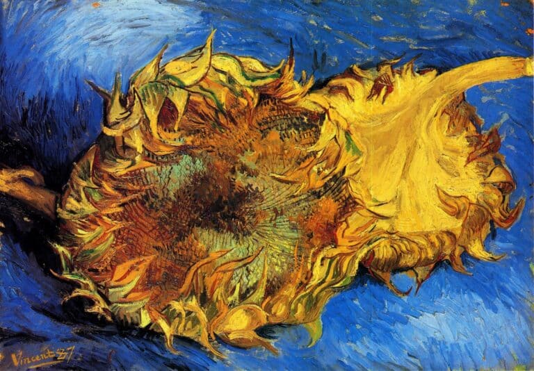 Deux tournesols coupés – Van Gogh Reproductions des Tableaux de la Série des Tournesols de Vincent van Gogh