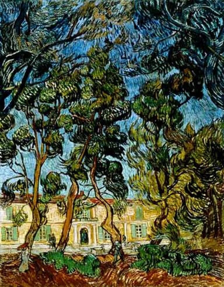 Arbres dans le jardin de l’hôpital Saint-Paul – Van Gogh Vincent Van Gogh