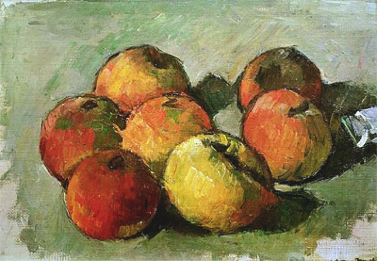 Nature morte avec pommes et tube de peinture – Paul Cézanne Paul Cézanne