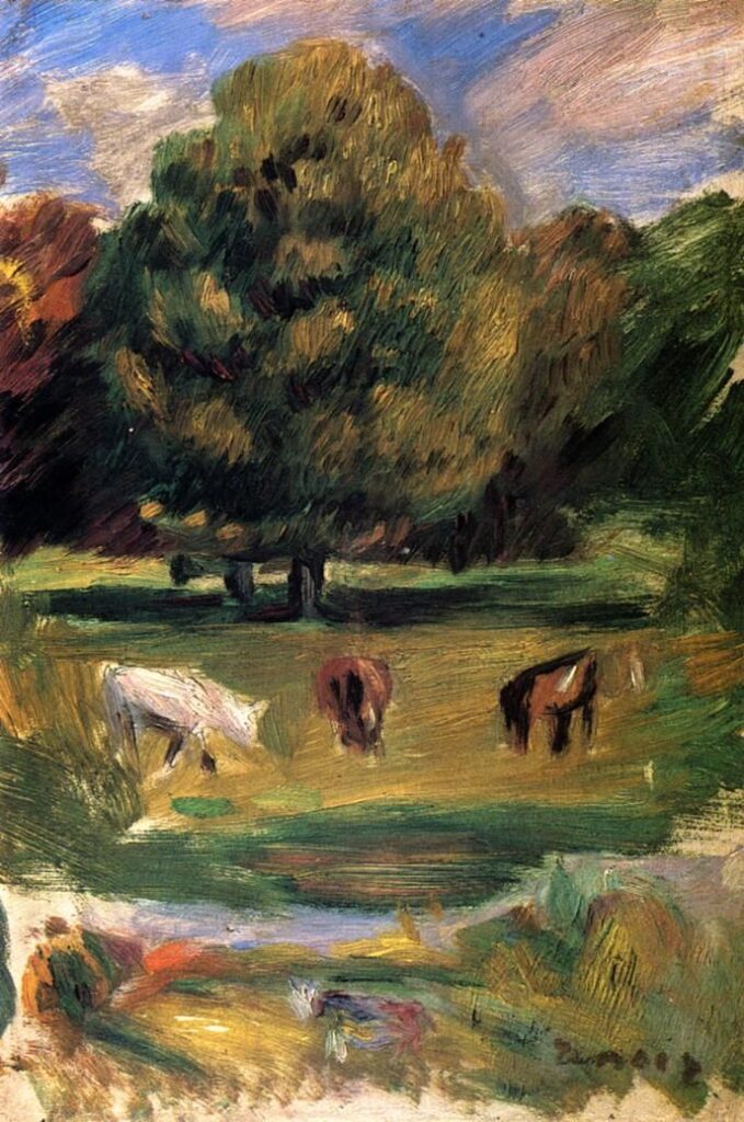 Paysage avec des chevaux – Pierre-Auguste Renoir Pierre-Auguste Renoir