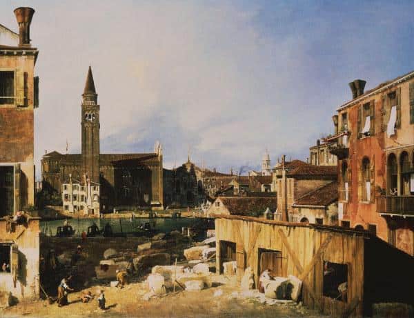 Canaletto, Église et Scuola della Carit – Giovanni Antonio Canal Giovanni Antonio Canal