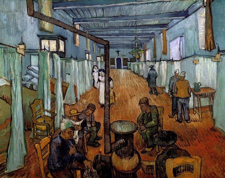 Chambre à coucher dans l’hôpital en Arles – Van Gogh Vincent Van Gogh