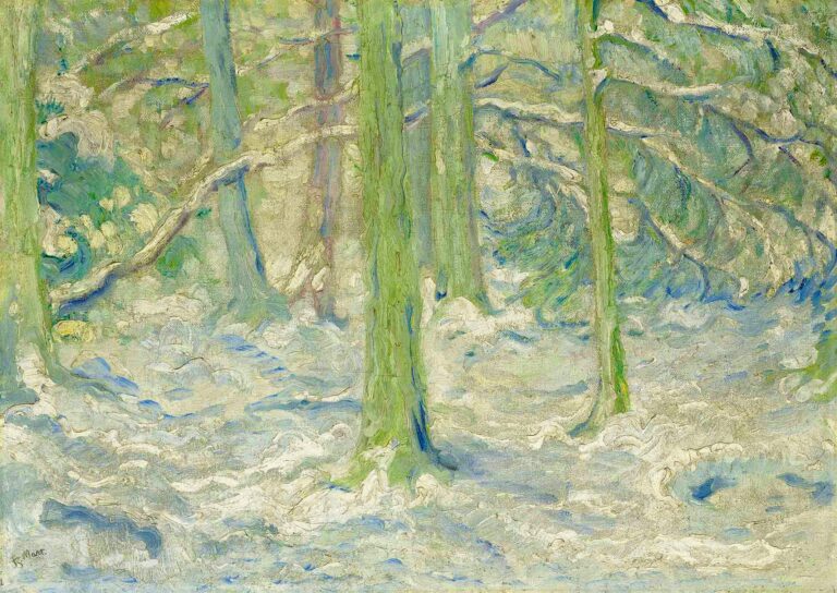 Forêt enneigée – Franz Marc Franz Marc