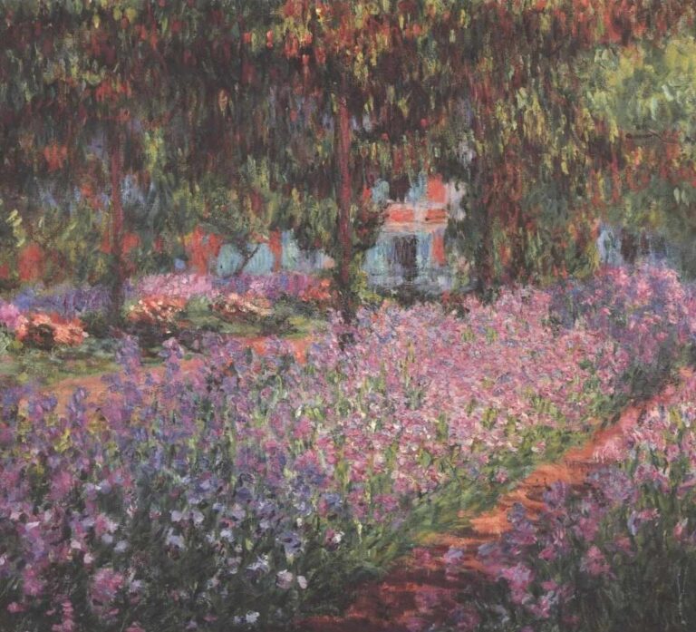 Le Jardin de l’artiste à Giverny (iris) – Claude Monet Claude Monet