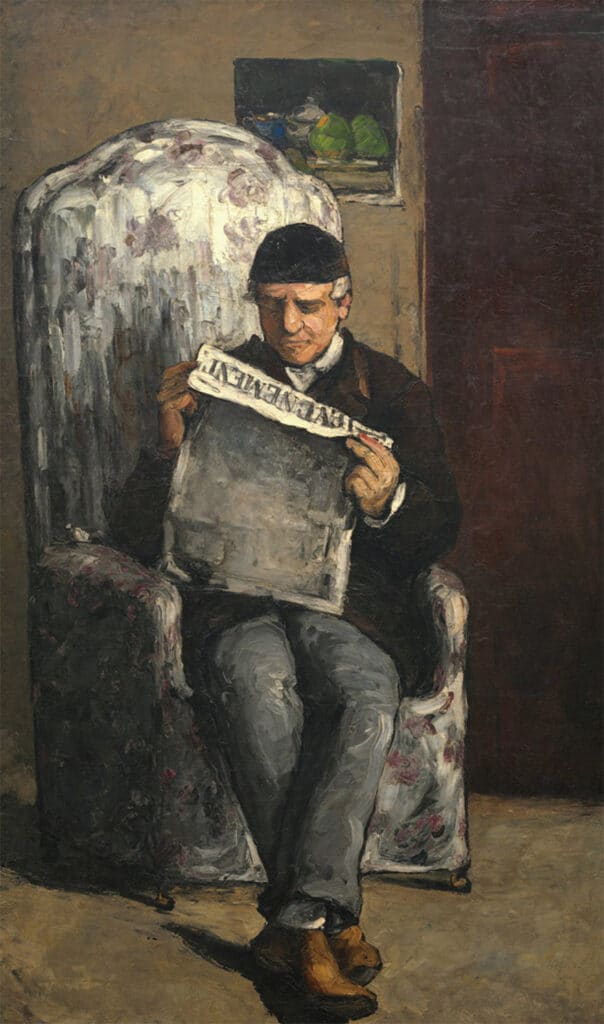 Père de l’artiste lisant le journal – Paul Cézanne Paul Cézanne