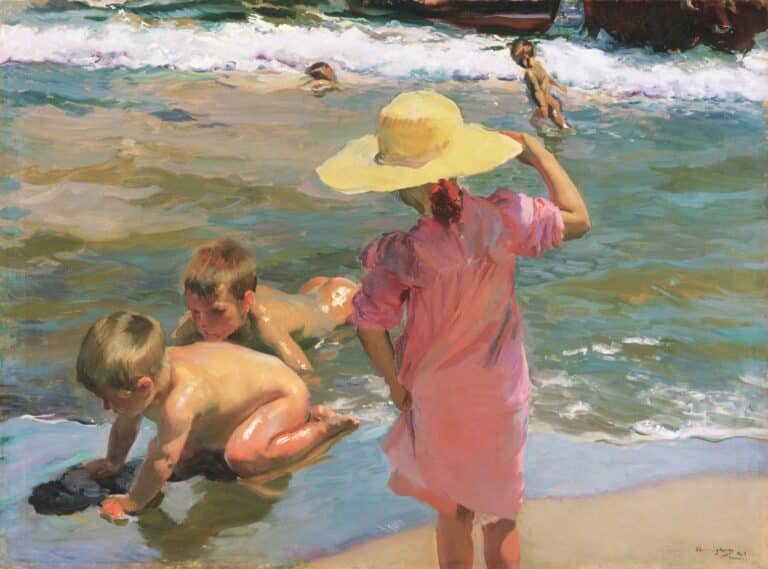 Enfant sur la plage – Sorolla Joaquín Sorolla