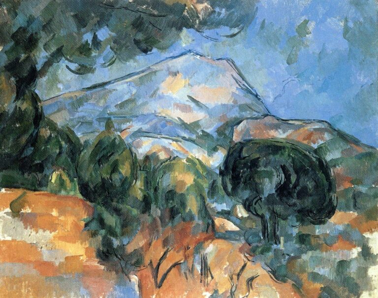 Montagne Sainte-Victoire au-dessus de la route du Tholonet – Paul Cézanne Paul Cézanne