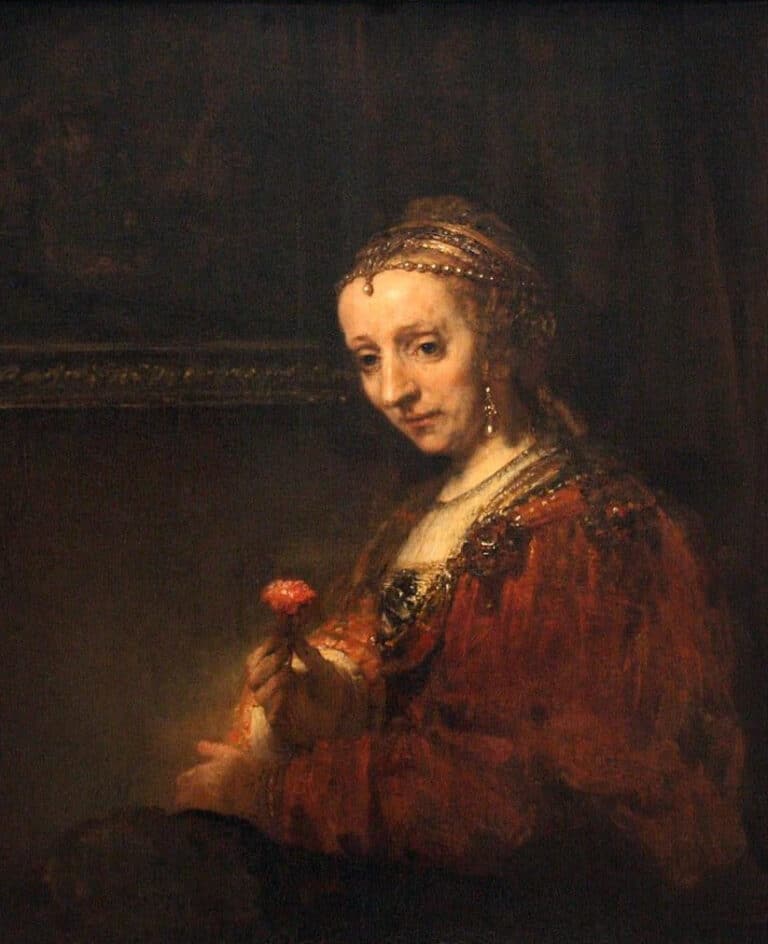 Femme avec l’oeillet – Rembrandt van Rijn Rembrandt van Rijn