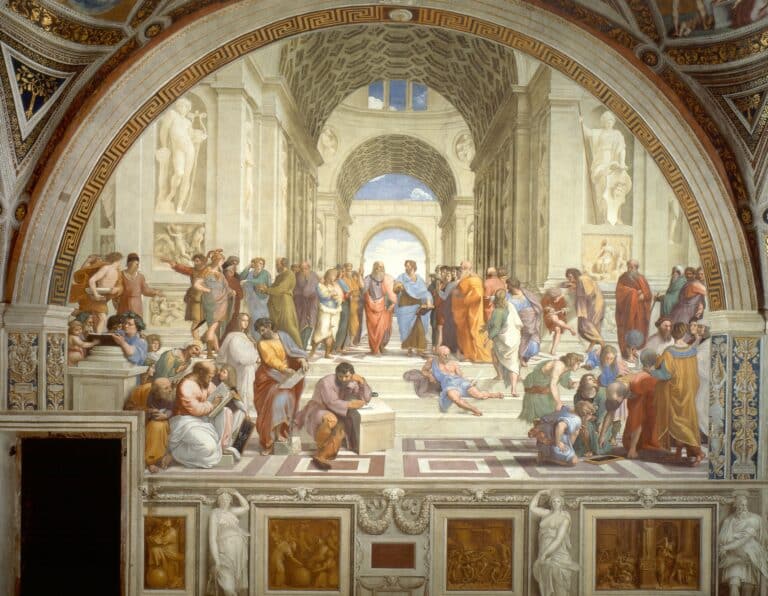 L’École d’Athènes – Raphaël (peintre) Raffaello Sanzio