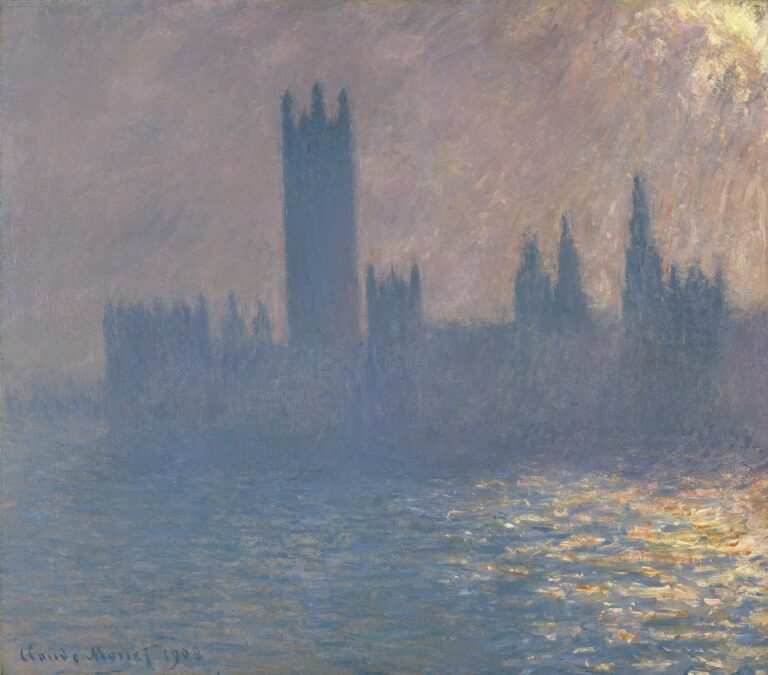 Le Parlement, effet de soleil (W 1597) – Claude Monet Claude Monet