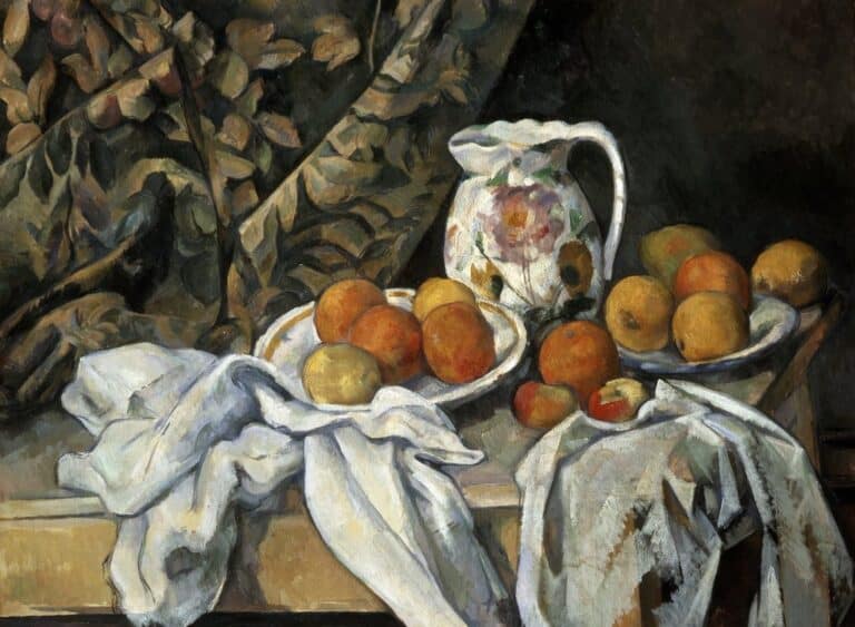 Nature morte avec draperie – Paul Cézanne Paul Cézanne