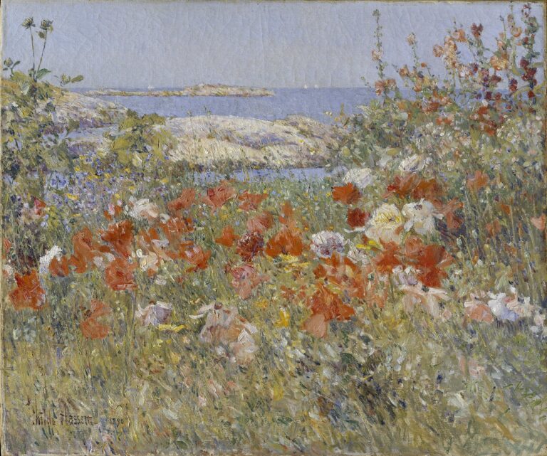 Le jardin de Celia Thaxter, Isles de Shoals, Maine – Childe Hassam Childe Hassam