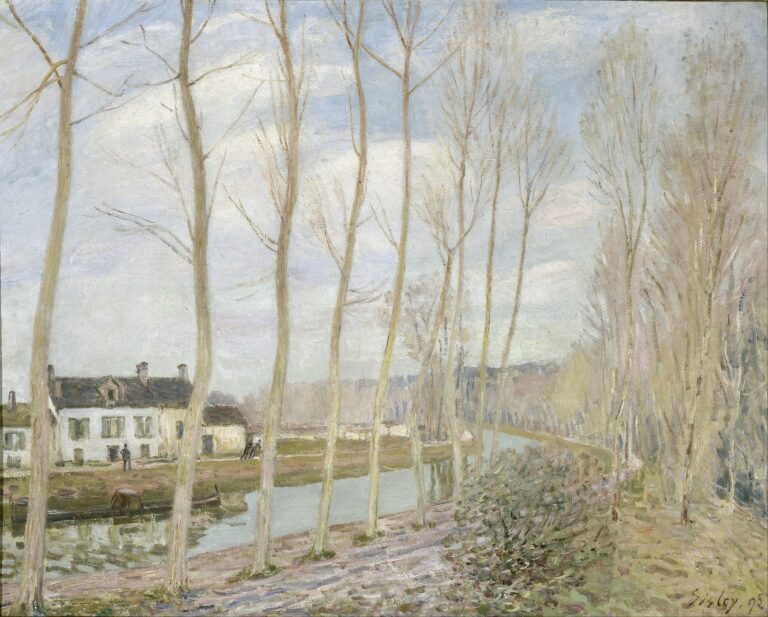 Le canal du Loing – Alfred Sisley Alfred Sisley