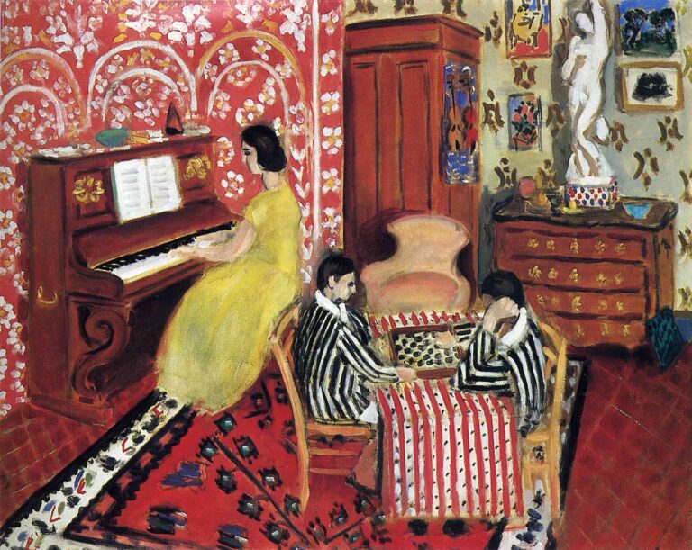 Pianiste et joueurs de dames – Matisse Henri Matisse