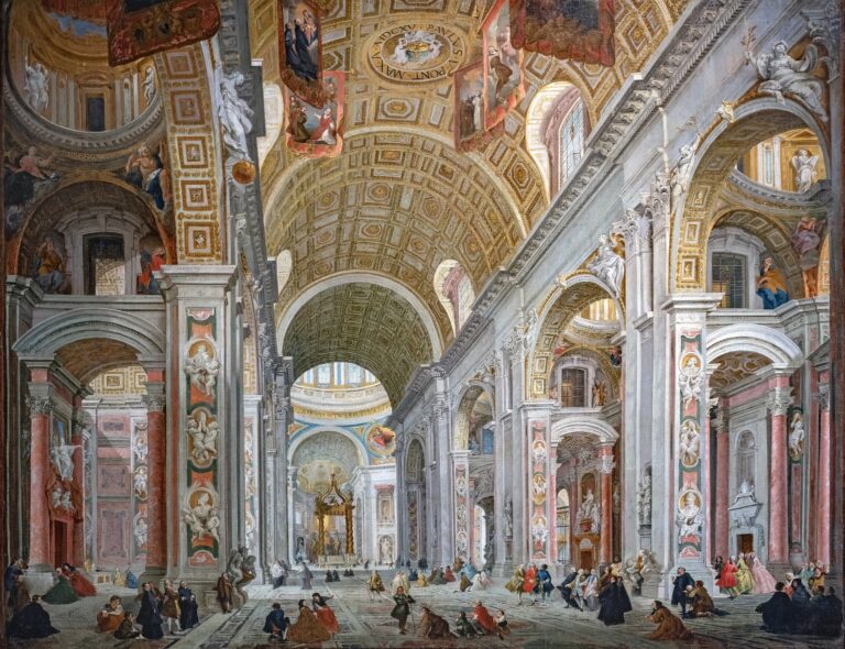 Intérieur de la basilique Saint Pierre de Rome – Giovanni Paolo Panini Giovanni Paolo Panini