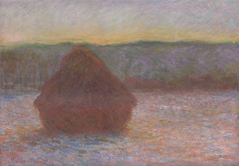 Meule, dégel, crépuscule – Claude Monet Claude Monet