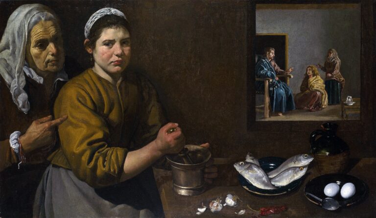 Le Christ dans la maison de Marthe et Marie – Diego Velázquez Diego Velázquez
