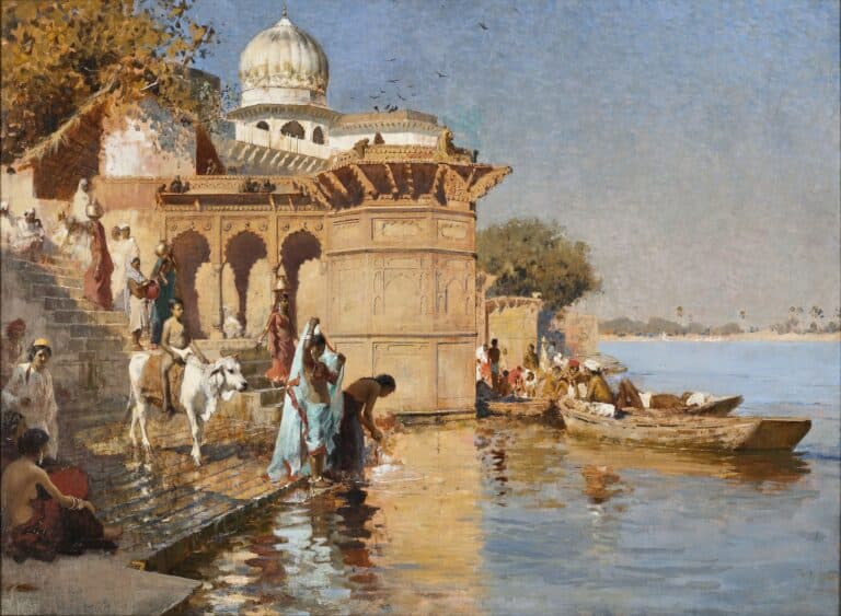 Le long des Ghats, Mathura – Edwin Lord Weeks Edwin Lord Weeks